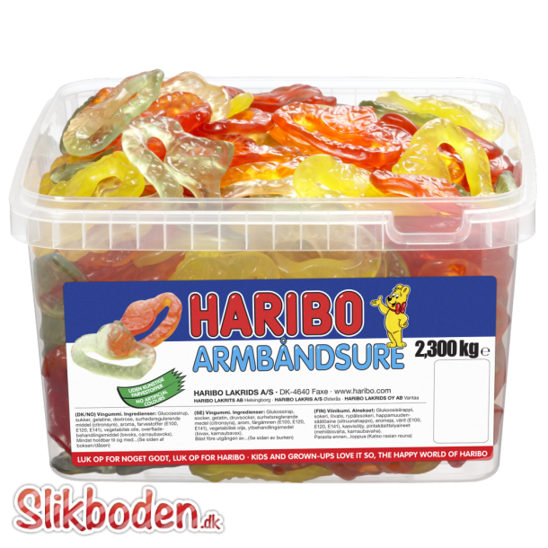 Haribo armbndsur ca. 270 stk. 2,3 kg.