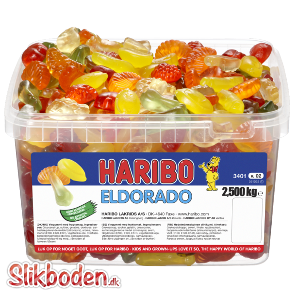 Haribo Eldorado 650 stk. 2,5 kg