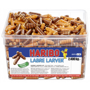 Haribo labre larver 2,4 kg. ca.1000 stk