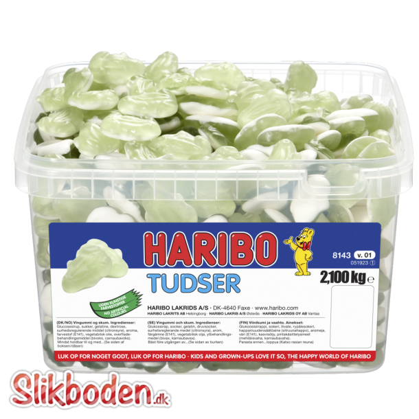 Haribo tudser 2,1 kg. ca. 550 stk