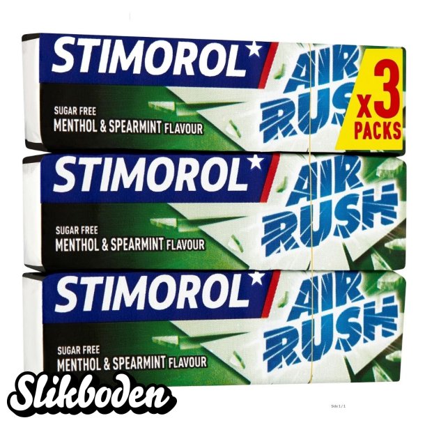 Stimorol Air Rush menthol spearmint 3-pak 12 x 42 g