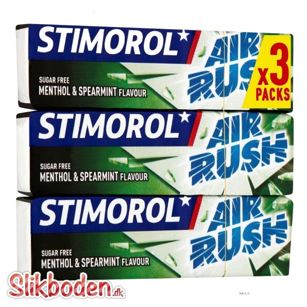 Stimorol Air Rush menthol spearmint 3-pak 12 x 42 g