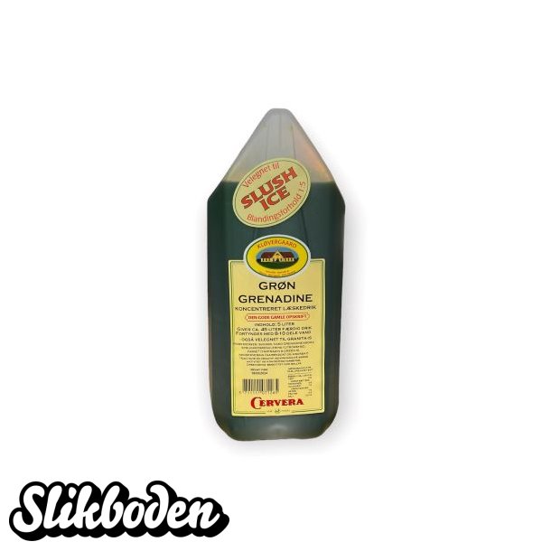 Saft Kl�vergaard Gr�n Grenadine 5 l