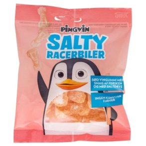 Pingvin Racerbiler Salt Fersken 30 x 110 g.