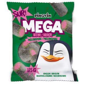 Pingvin Mega Bidder Sur Melon 30 x 115 g.