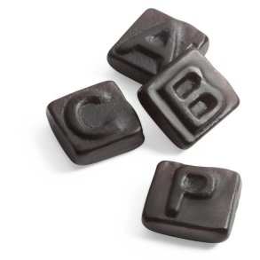 Haribo ABC lakrids 2 x 2 kg. ca. 1142 stk