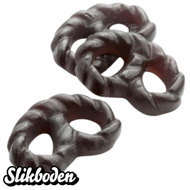 Haribo Lakrids Kringler 2 x1,3 kg. ca. 520 stk.