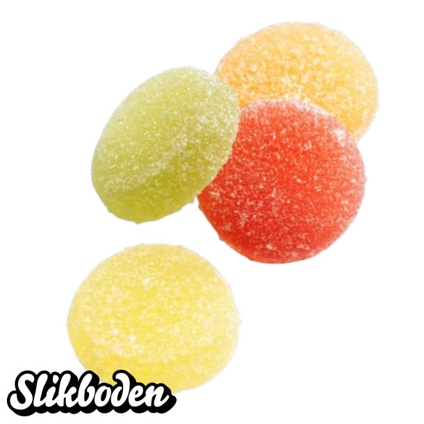 Haribo syrlinger 3 kg. ca. 937 stk