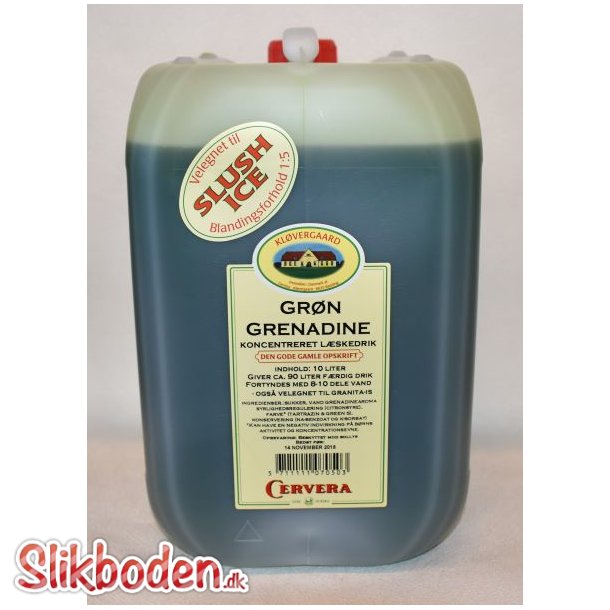 Saft Klvergaard Grn Grenadine 10 l