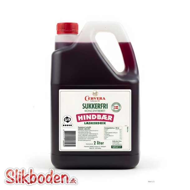 Sukkerfri Hindb�r L�skedrik 2,0 l 