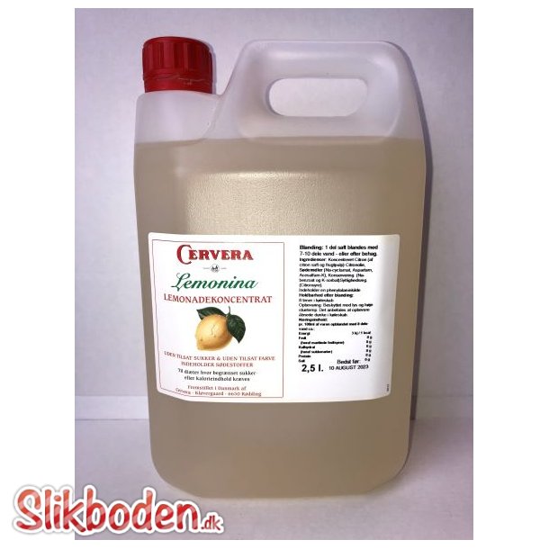 Sukkerfri Lemonina Limonade 2,5 l Lskedrik