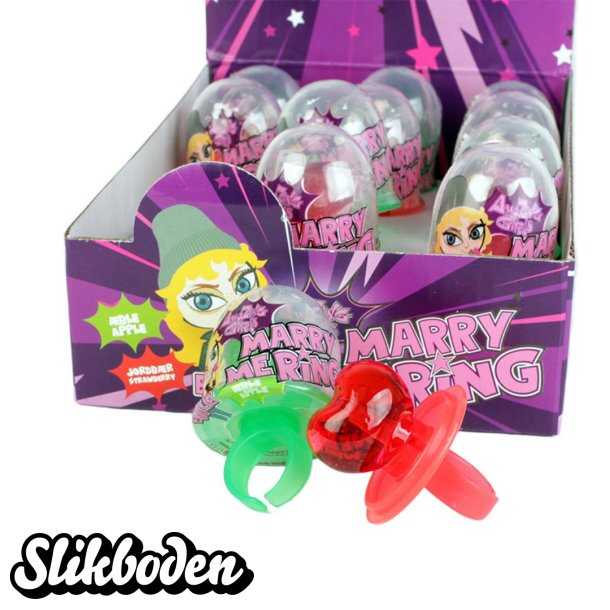 Amazing girls Marry Me ring 1 x 12 stk