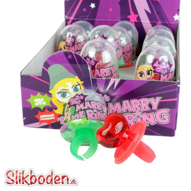 Amazing girls Marry Me ring 1 x 12 stk