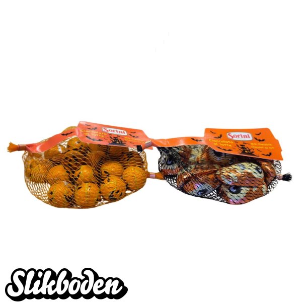Halloween net 2 slags, kranier + gr�skar 2 x 75 g