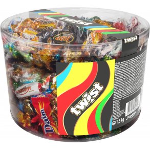Twist chokolader cylinder ca 213 stk 1,5 kg