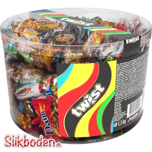 Twist chokolader cylinder ca 213 stk 1,5 kg