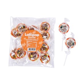 P�skeharer slikkepinde i pose ca. 11 stk. 88 g  (1 pose)