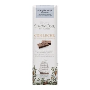 Chokolade Weibel Sim�n Coll m�lkechokoladebar uden tilsat sukker 25 g 1 stk.