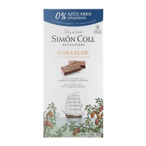 Chokolade Weibel Sim�n Coll M�lkechokoladebar uden tilsat sukker 1 x 85 g