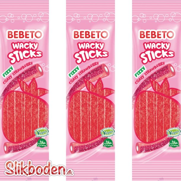 BEBETO Wacky Sticks Crazy Strawberry 1 x 180 g