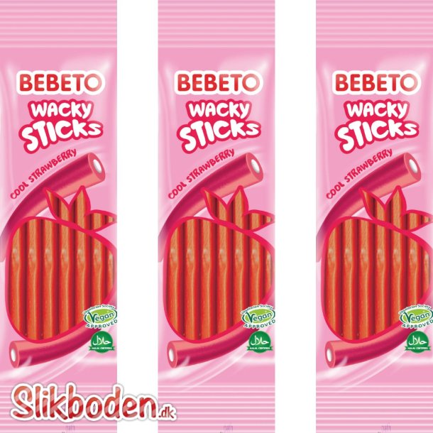 BEBETO Wacky Sticks Cool Strawberry 1 x 180 g