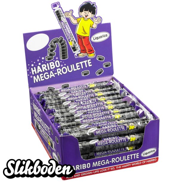 Haribo Mega Roulette Lakrids 40 stk
