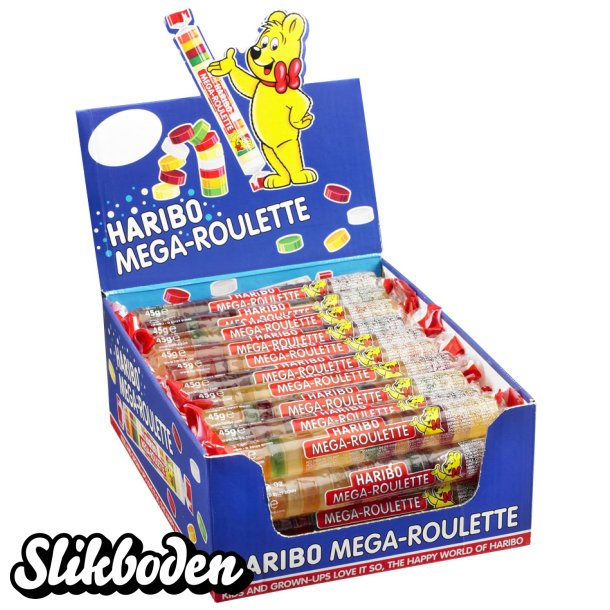 Haribo Mega Roulette Vingummi 40 stk. x 45 g