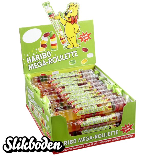 Haribo Mega Roulette Sour 40 stk. x 45 g.
