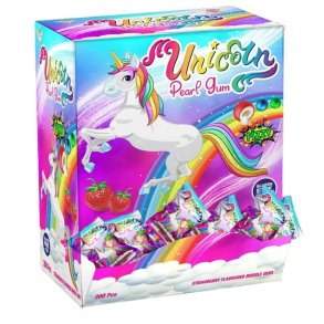 Unicorn Bubblegum Strawberry 200 stk. Glutenfri