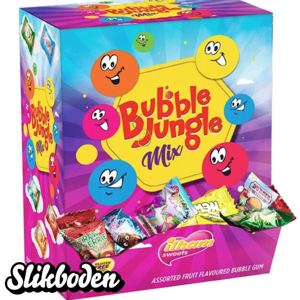 Jungle Bubblegum bl.frugtsmag 200 stk. Glutenfri