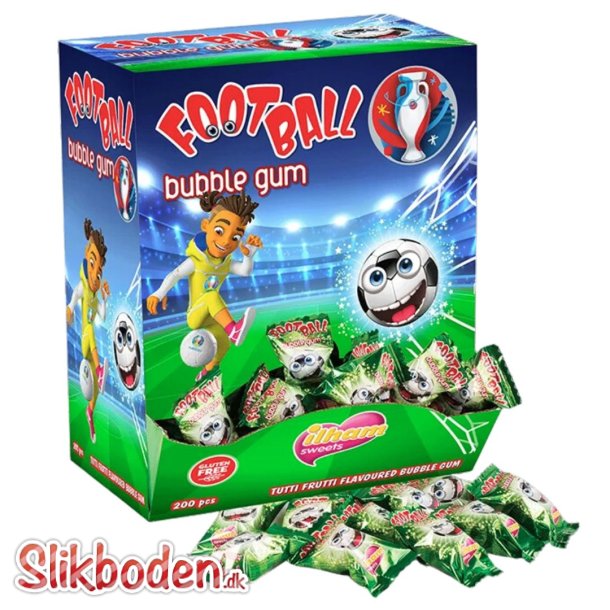 Football Bubblegum tuttifrutti  200 stk.