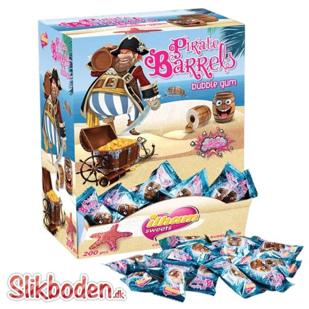 Pirate Barrel Bubblegum Cola  200 stk. Glutenfri