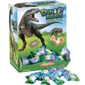 Dino Egg Bubblegum Tuttifrutti  200 stk. Glutenfri
