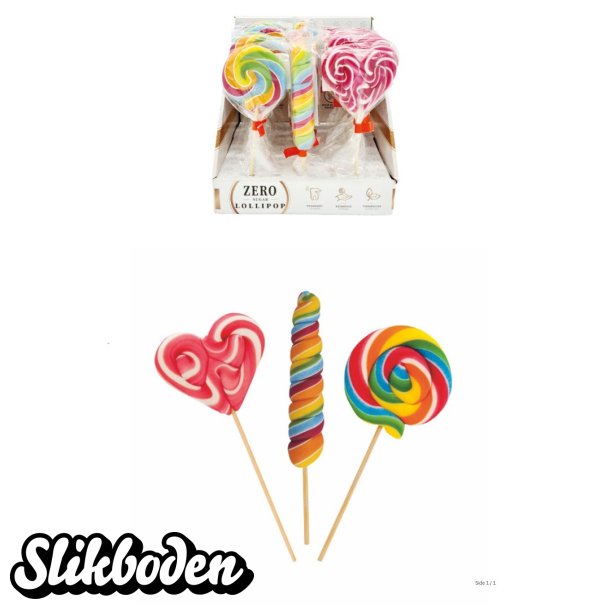 Sukkerfri Ass. Slikkepinde 24 stk x 30g