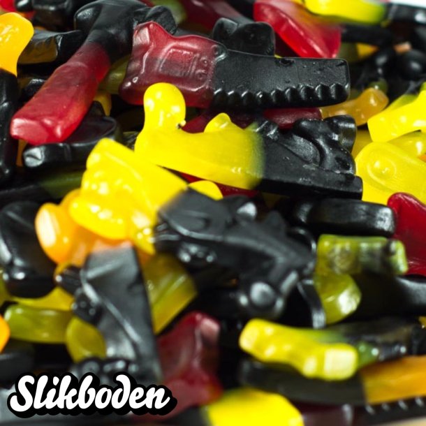 V�rkt�j vingummi/lakrids ca. 265 stk. 3 kg i pose