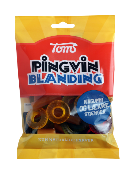 Toms Pingvin Blanding 1x130 g - Tomsposer - 130 - Slikboden ApS