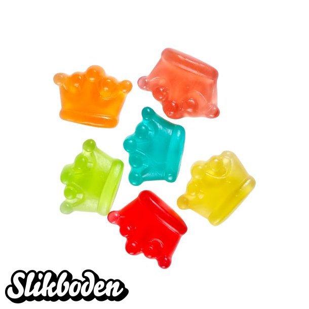 Kongekroner vingummi/skum ca. 285 stk 2 kg. 