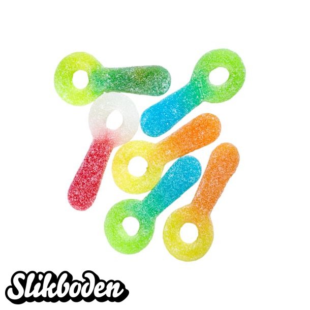 Vingummi sutter med frugtsmag 2 kg.