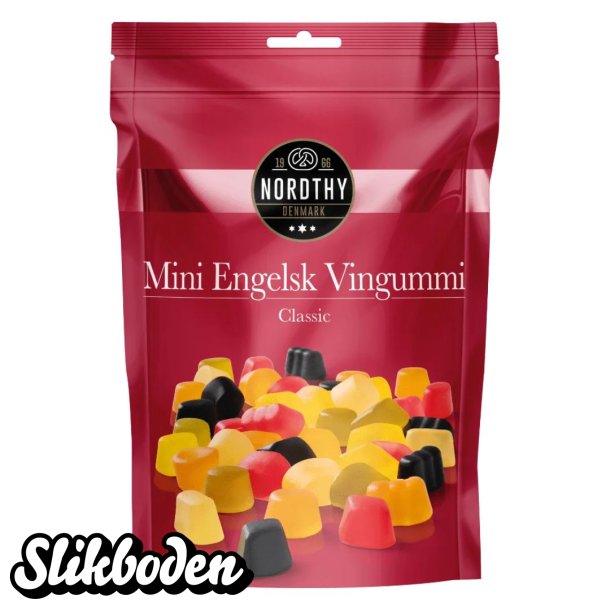 Nordthy Mini Engelsk Vingummi 1 x 145 g