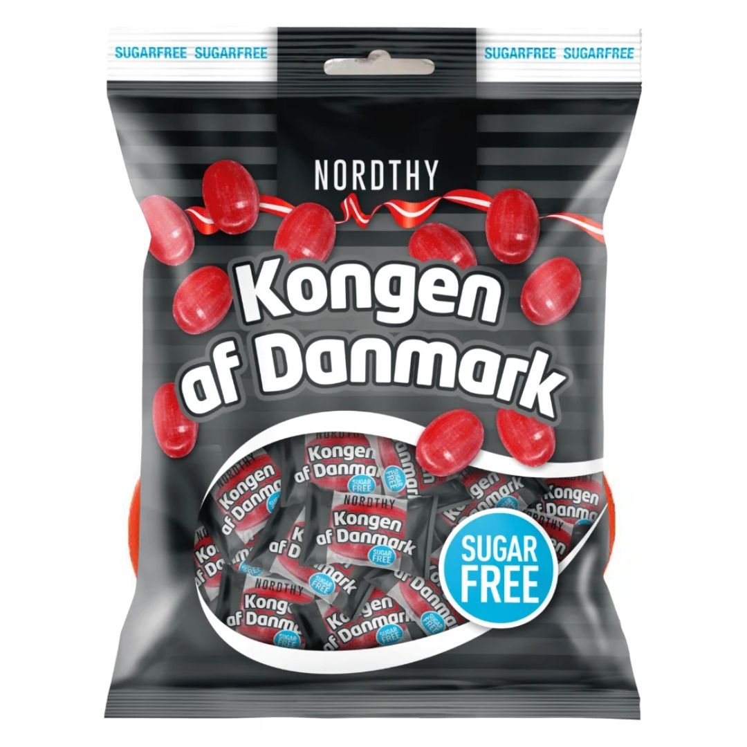 Nordthy Sukkerfri Kongen af Danmark 1 x 125 indpakket - Sukkerfri Slikboden ApS