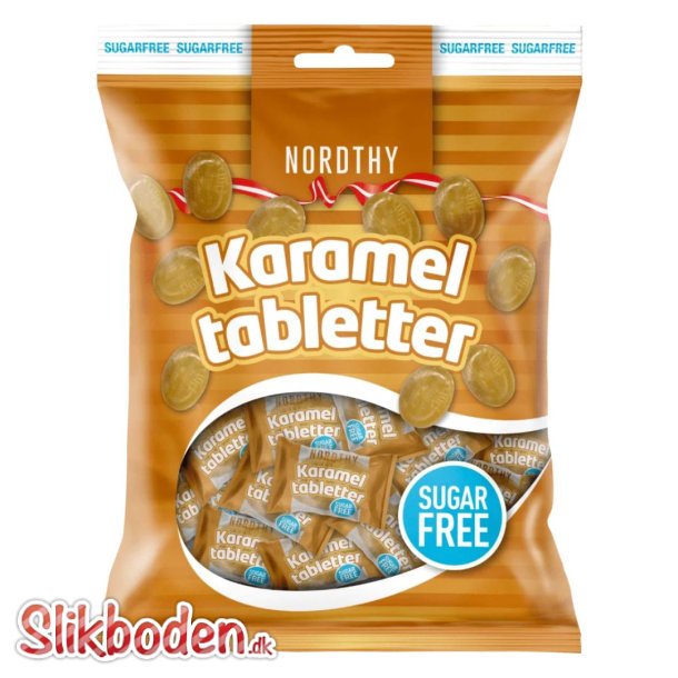 Nordthy Sukkerfri Karameltabletter 1 x 125 g indpakket