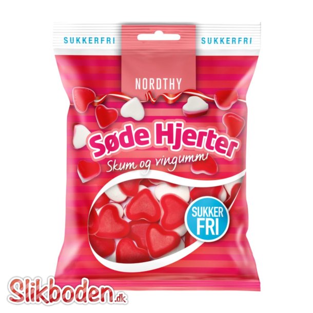 Nordthy Sukkerfri Sde Hjerter 1 x 65 g