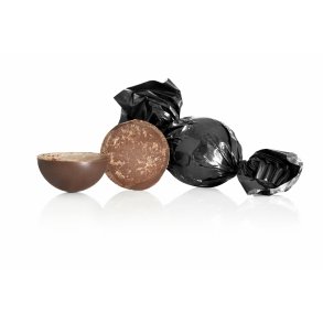 Fyldte chokoladekugler, Sort 1 kg. Mrk chokolade m/expressokaffe