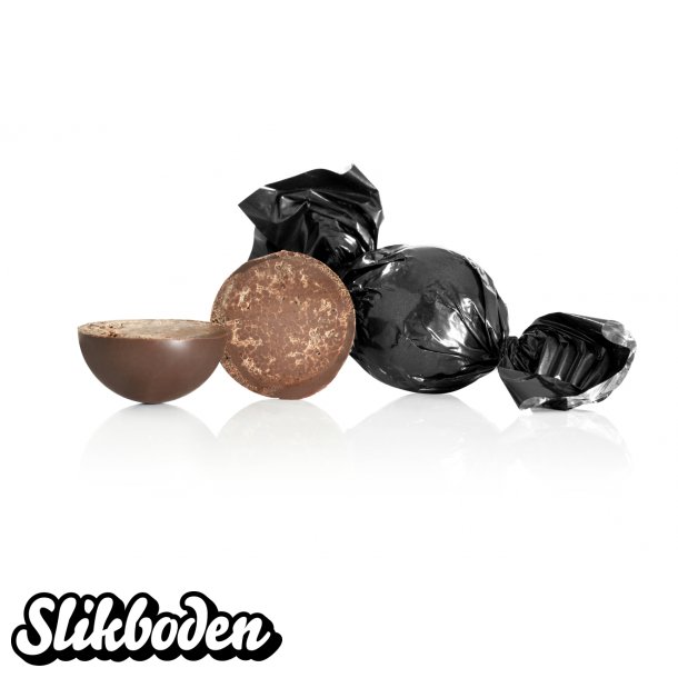 Fyldte chokoladekugler, Sort 1 kg. M�rk chokolade m/expressokaffe