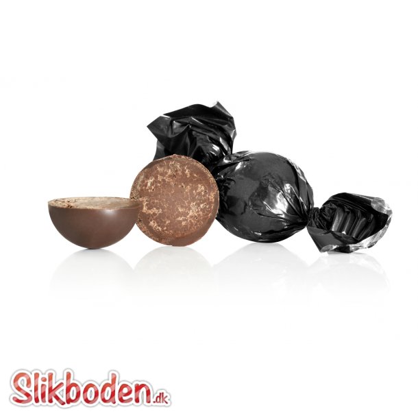 Fyldte chokoladekugler, Sort 1 kg. Mrk chokolade m/expressokaffe
