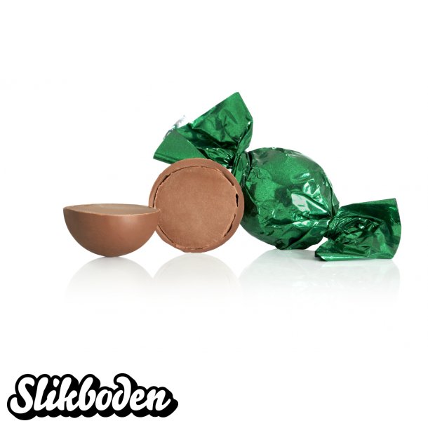 Fyldte chokoladekugler, Gr�n 1 kg. Fl�dechokolade med nougat