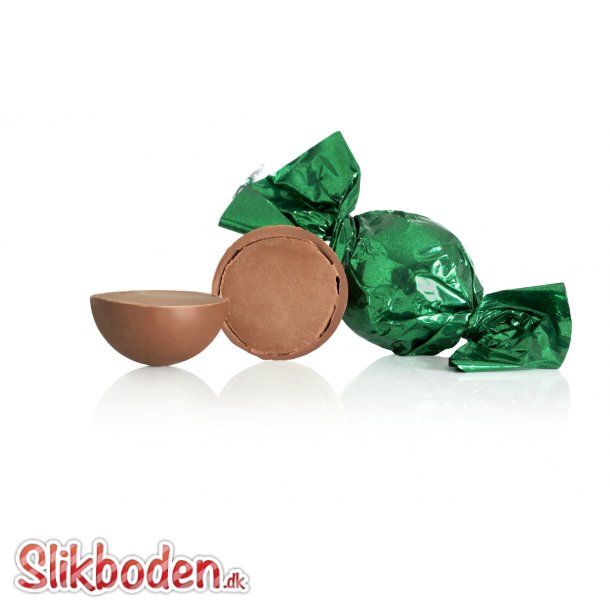 Fyldte chokoladekugler, Grn 1 kg. Fldechokolade med nougat