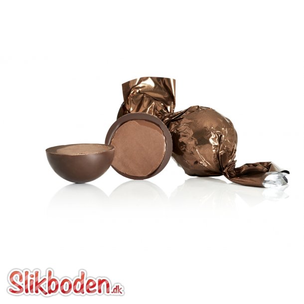 Fyldte chokoladekugle, Lysbrun 1 kg. Mrk choko. m.karamel/havsalt 