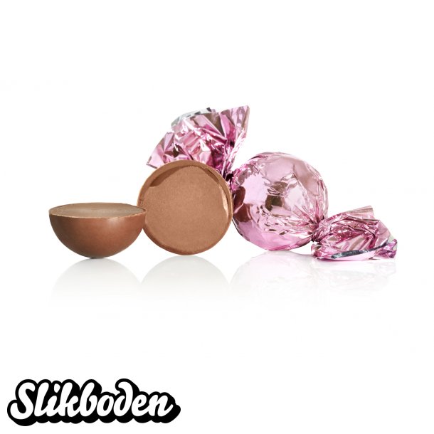 Fyldte chokoladekugle,Lyser�d 1 kg. Fl�dechokolade med appelsin