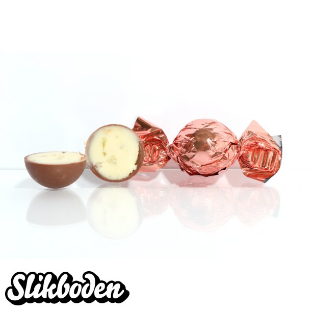 Fyldte chokoladekugle, Kobber 1 kg. Fl�dechokolade med rom & lime